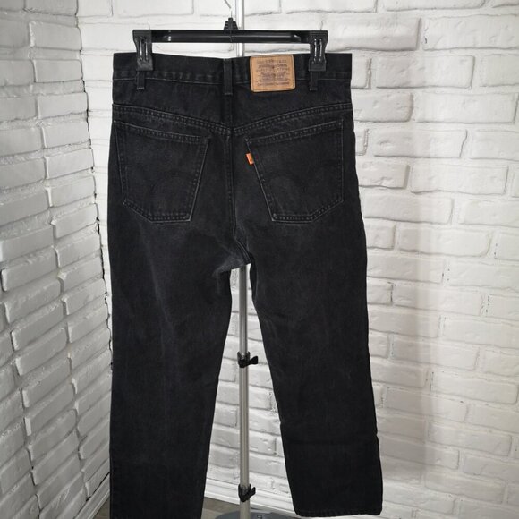 Levi's Men's Size 32 Waist Zipper & Button Closure Straight Leg Black Jeans - Picture 2 of 12